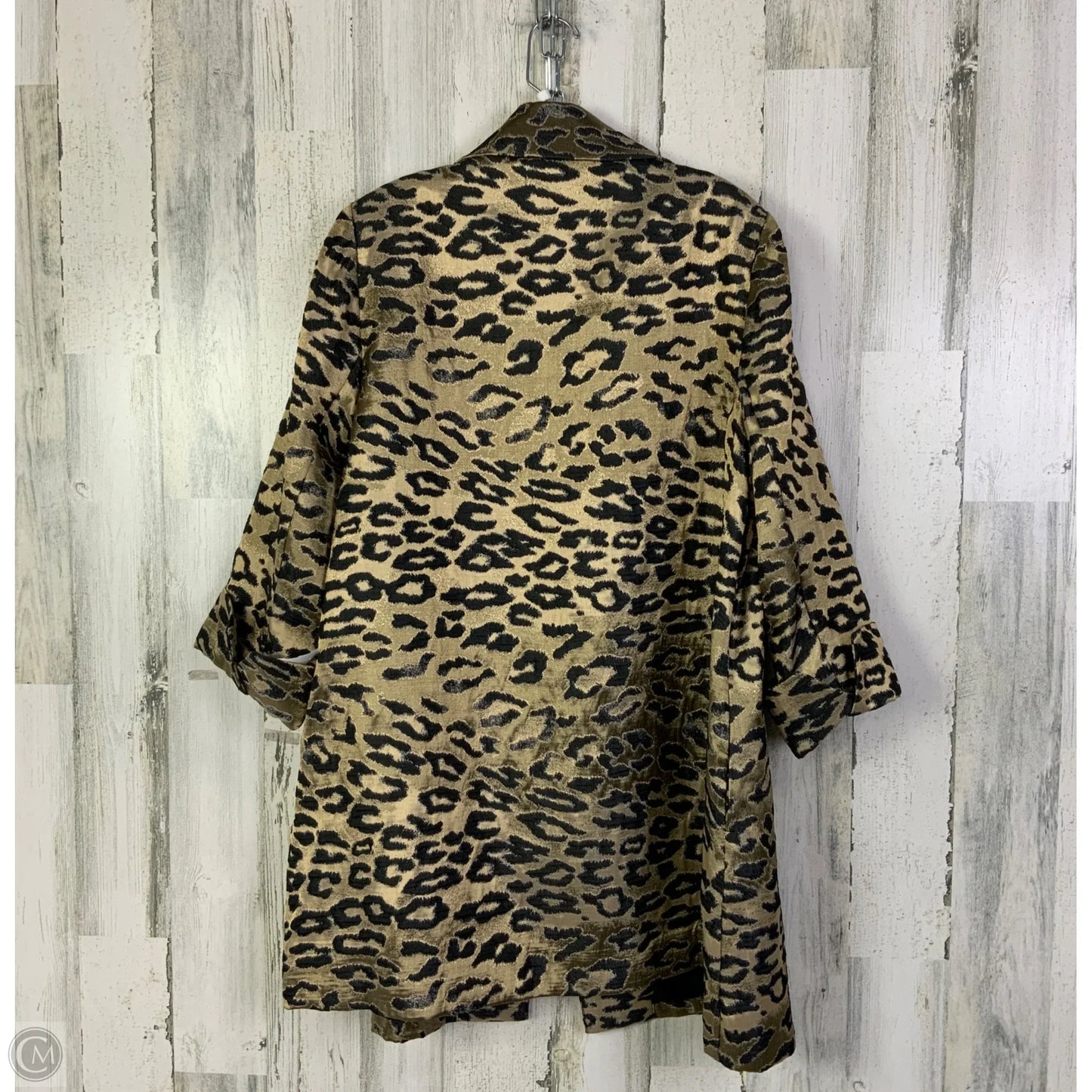 Jacket Other By Chicos In Black & Gold, Size: L