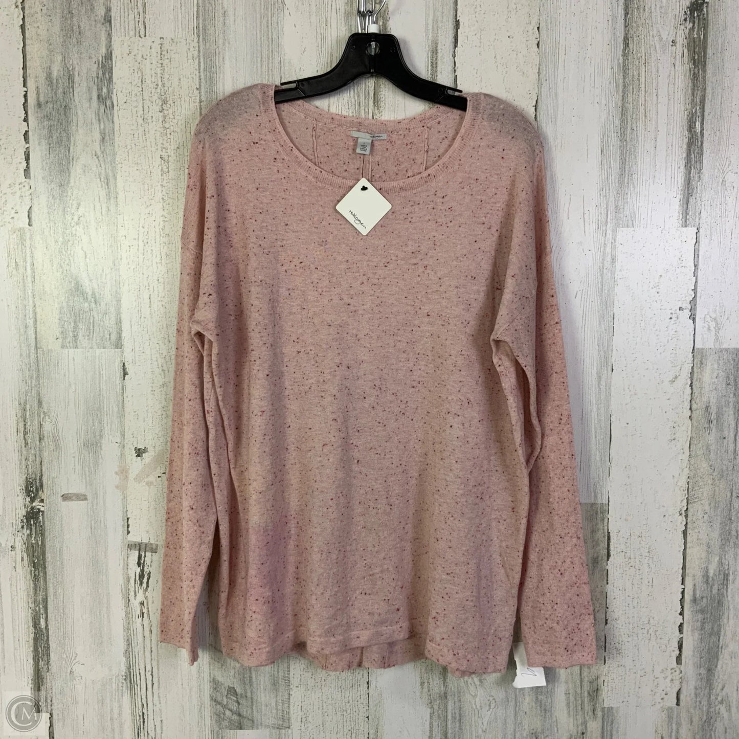 Top Long Sleeve By Halogen In Pink, Size: L