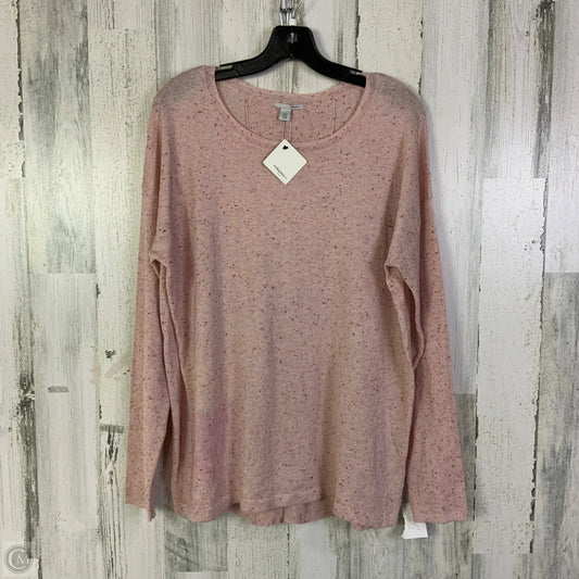 Top Long Sleeve By Halogen In Pink, Size: L