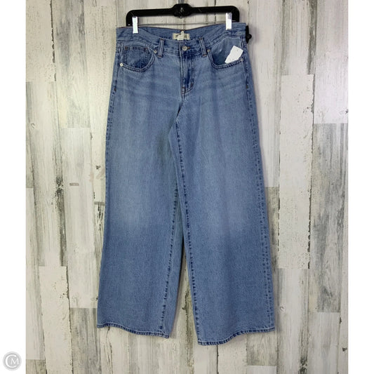 Jeans Wide Leg By Madewell In Blue Denim, Size: 8