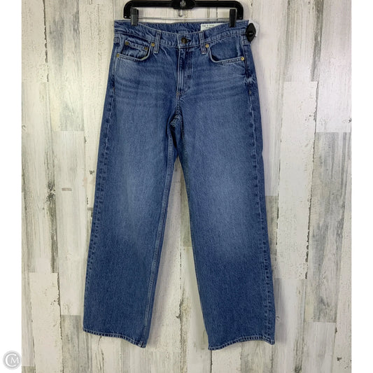 Jeans Wide Leg By Rag And Bone In Blue Denim, Size: 6