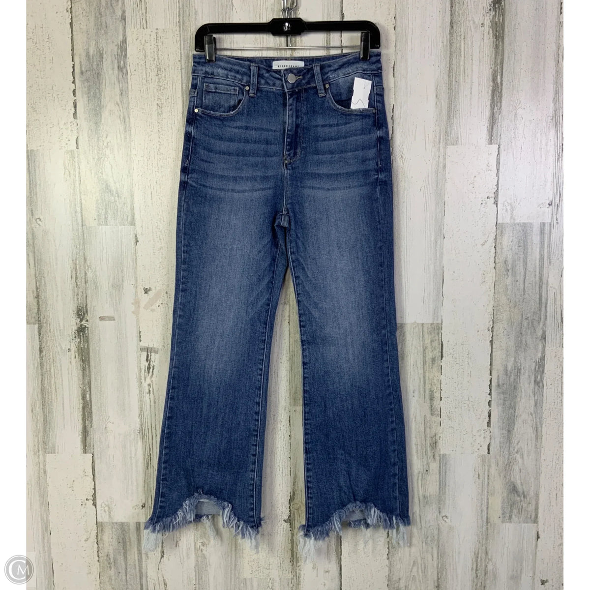 Jeans Straight By Risen In Blue Denim, Size: 8