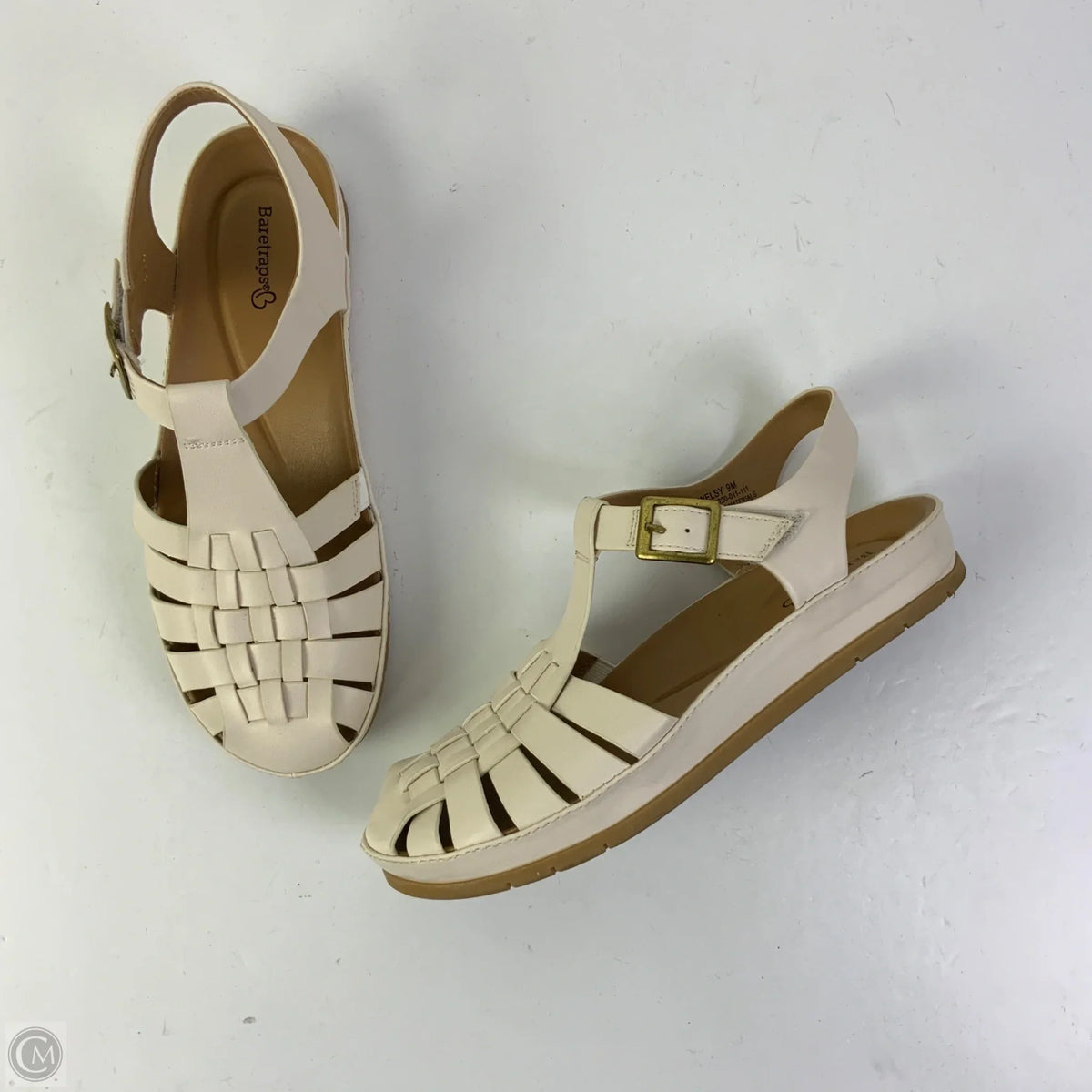 Sandals Flats By Bare Traps In Cream, Size: 9
