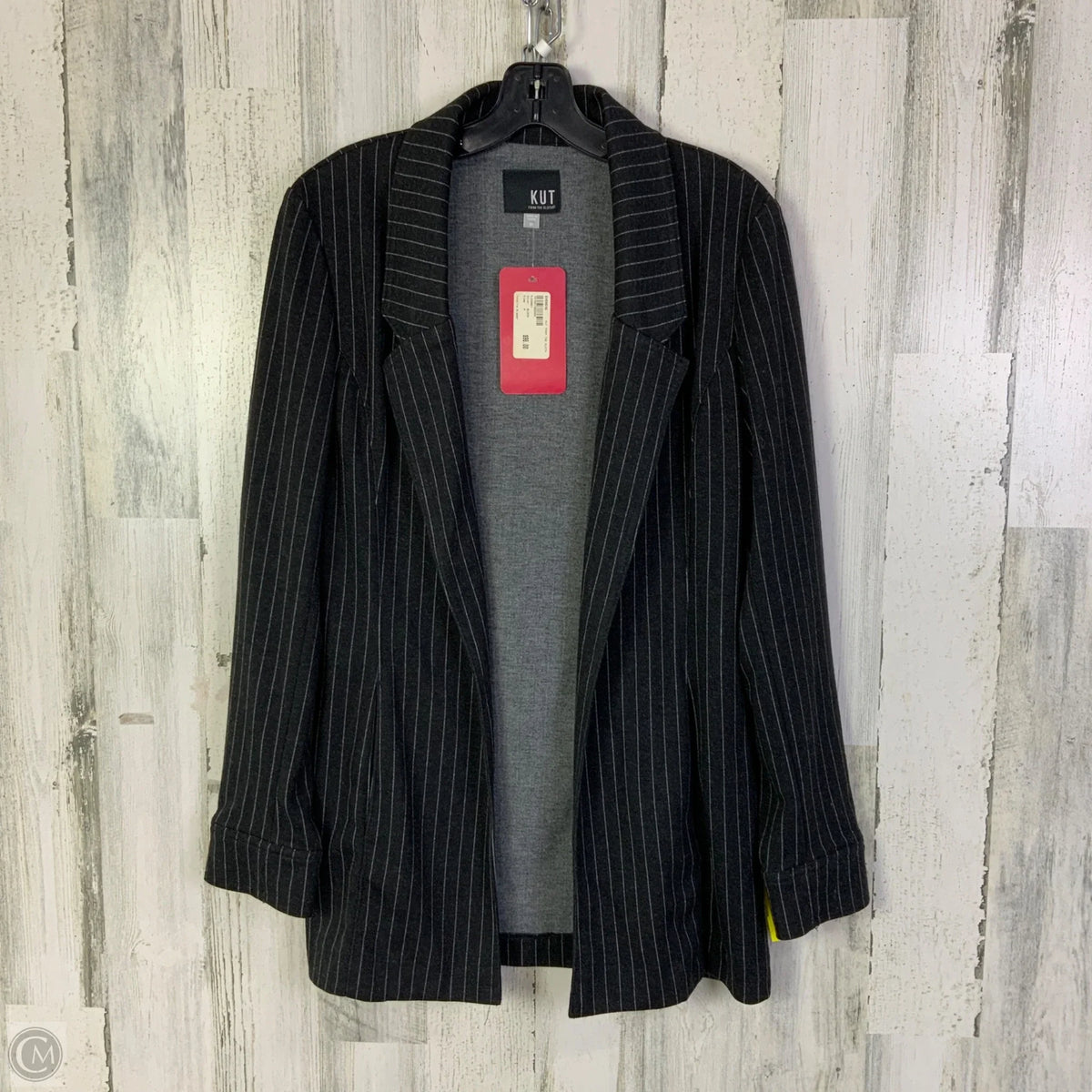 Blazer By Kut In Black & Grey, Size: M