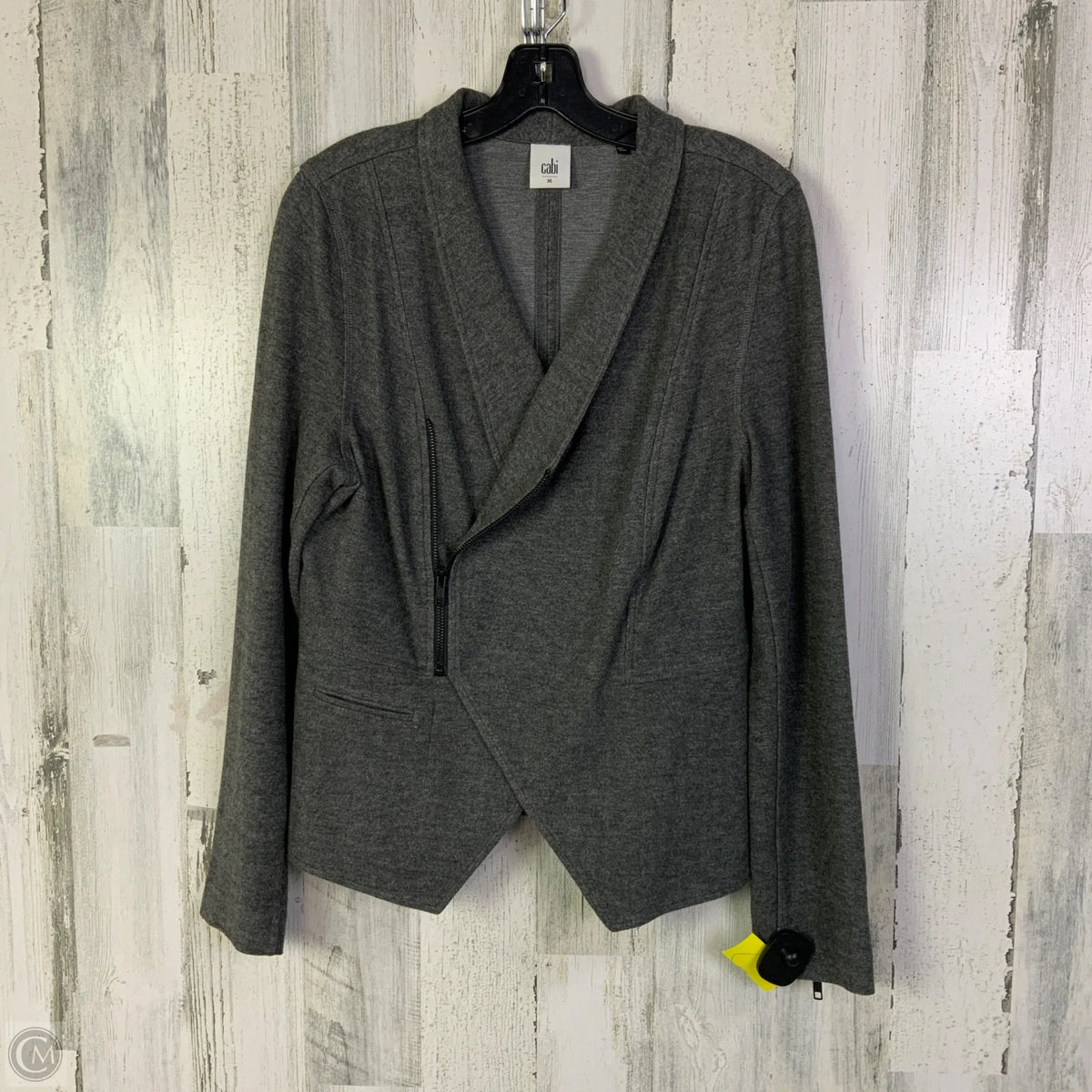 Jacket Moto By Cabi In Grey, Size: M