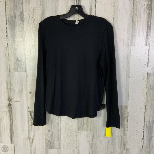 Athletic Top Long Sleeve Crewneck By Lululemon In Black, Size: 4