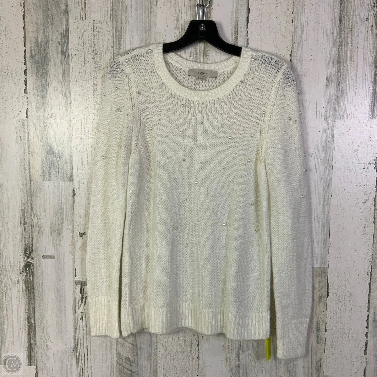Sweater By Loft In White, Size: M