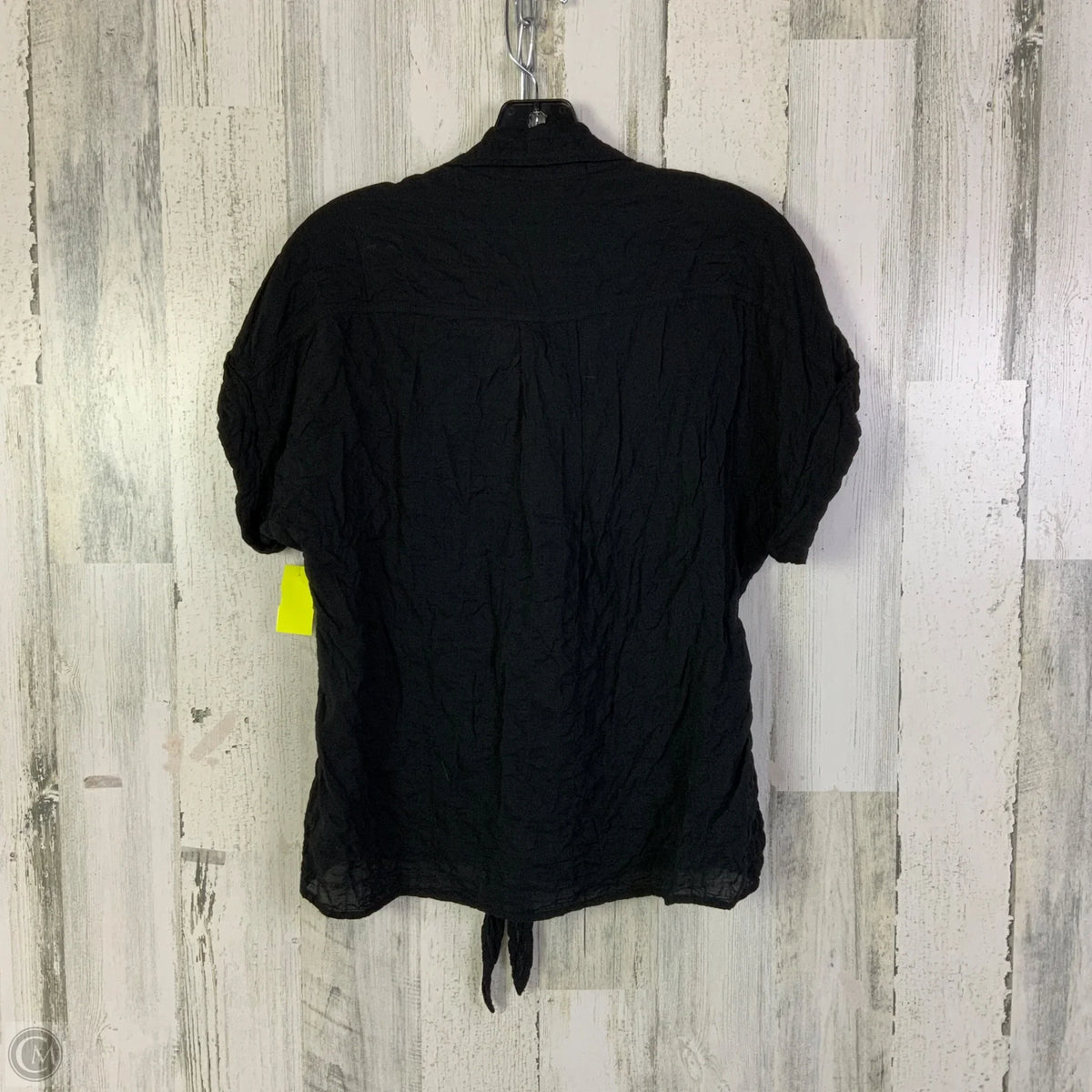 Top Short Sleeve By Cloth & Stone In Black, Size: M