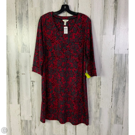 Nightgown By Soma In Grey & Red, Size: L
