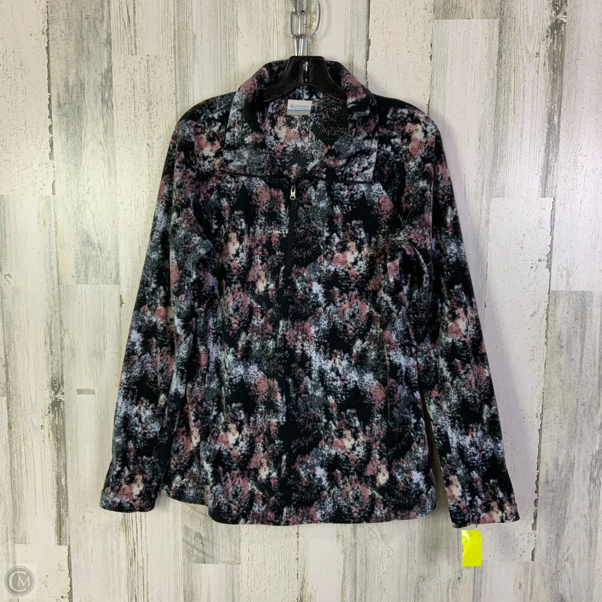 Athletic Jacket By Columbia In Black & Pink, Size: L