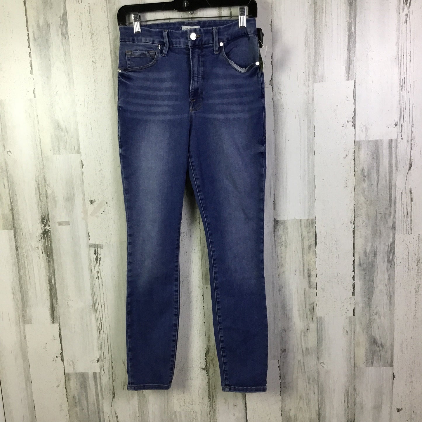 Jeans Skinny By Good American In Blue Denim, Size: 6