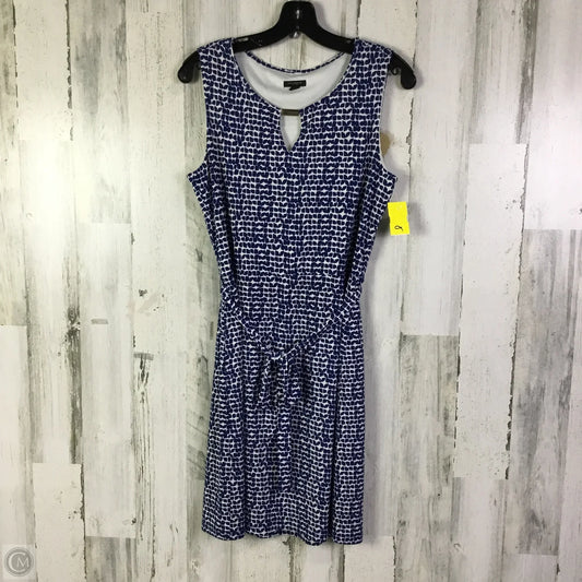 Dress Work By Ann Taylor In Blue & White, Size: S