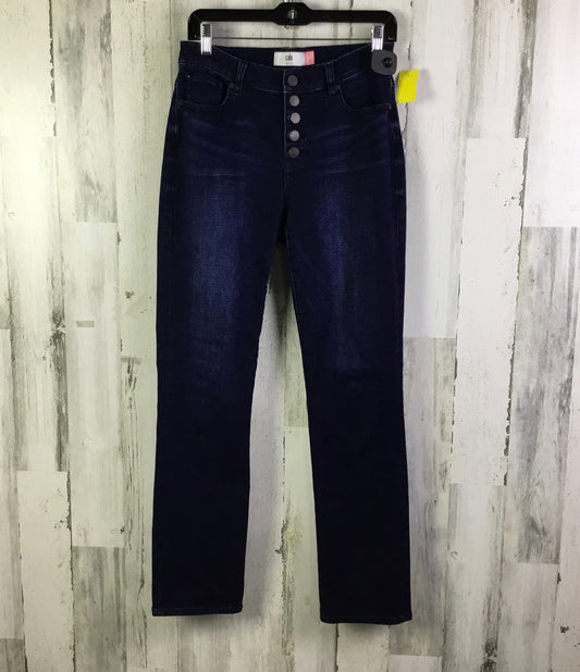 Jeans Straight By Cabi In Blue Denim, Size: 4