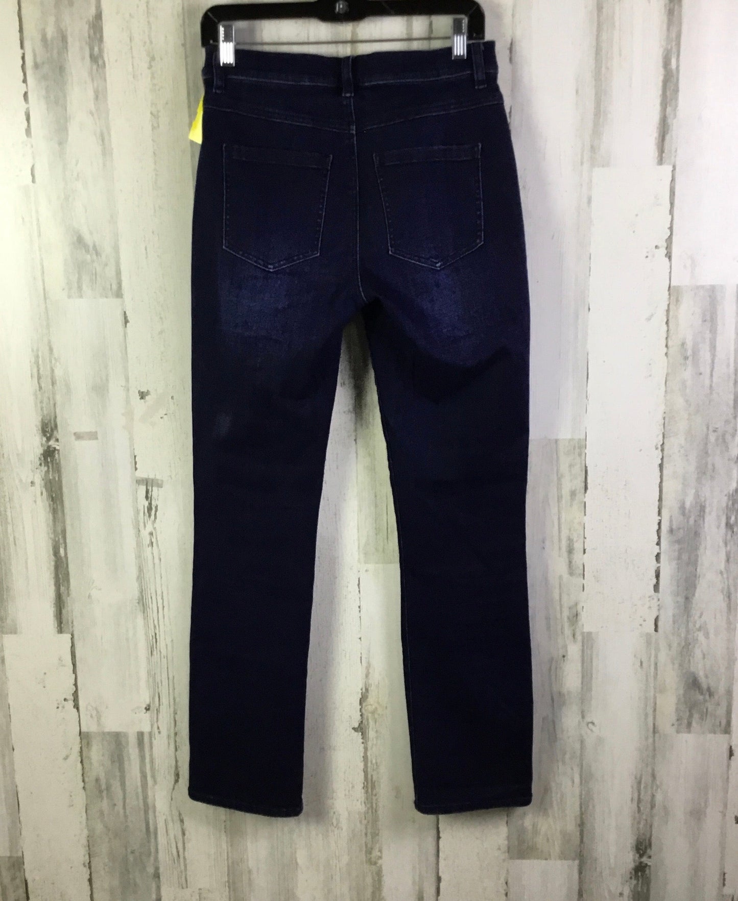 Jeans Straight By Cabi In Blue Denim, Size: 4