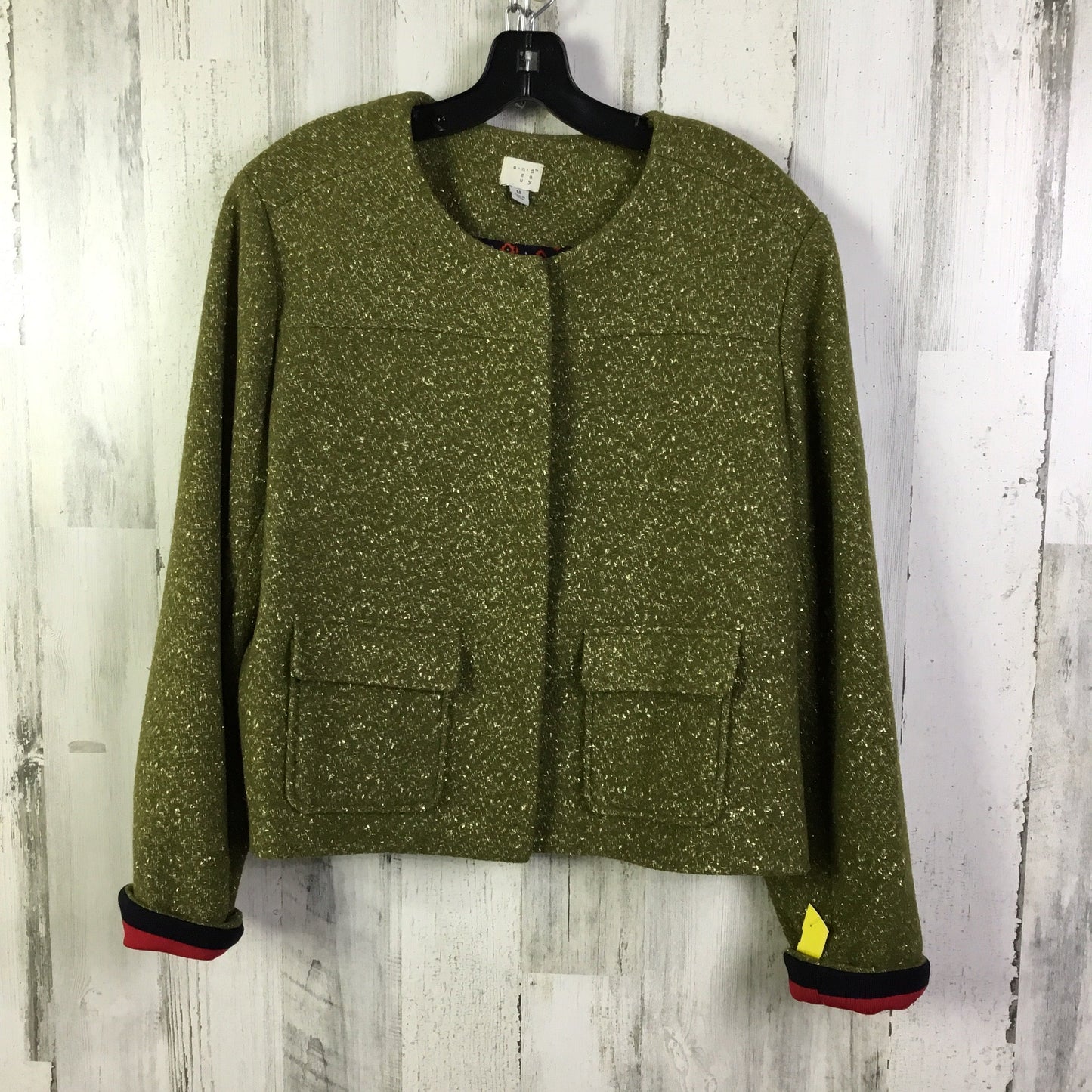 Blazer By A New Day In Green, Size: 1x