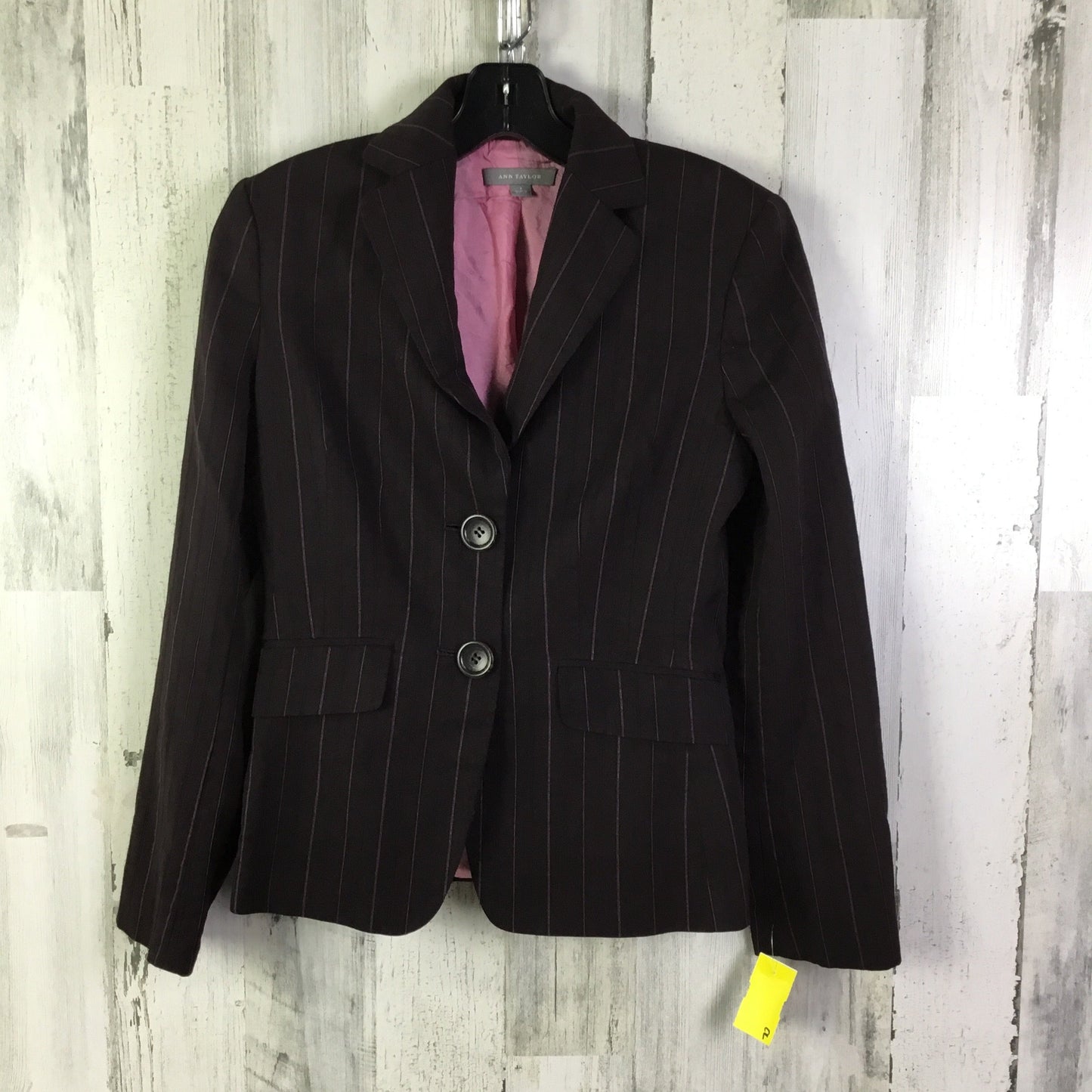 Blazer By Ann Taylor In Brown & Pink, Size: Xs