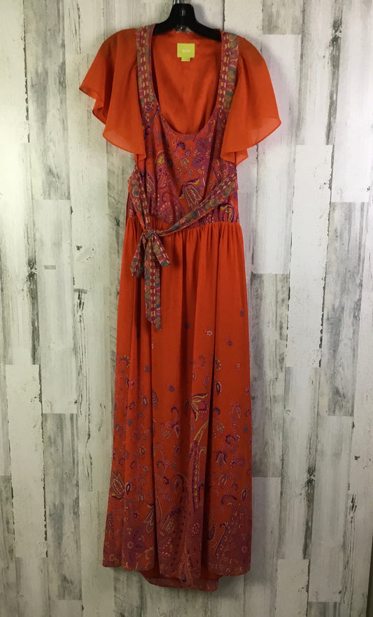 Dress Casual Maxi By Maeve In Orange, Size: M