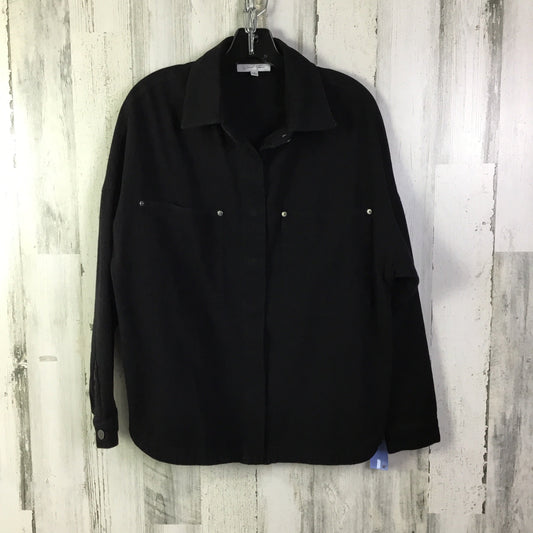 Jacket Shirt By Clothes Mentor In Black, Size: S