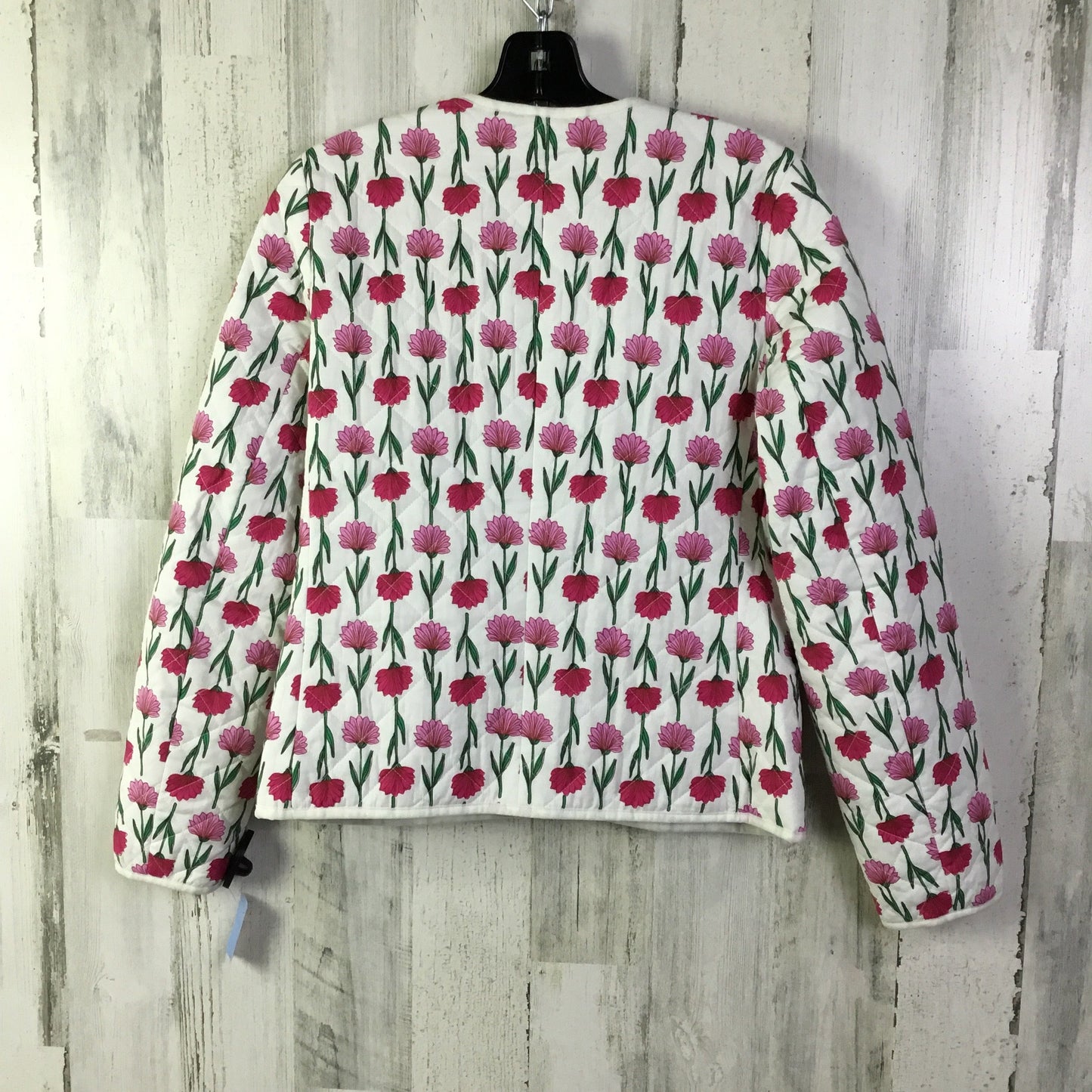 Jacket Puffer & Quilted By J. Crew In Pink & White, Size: S