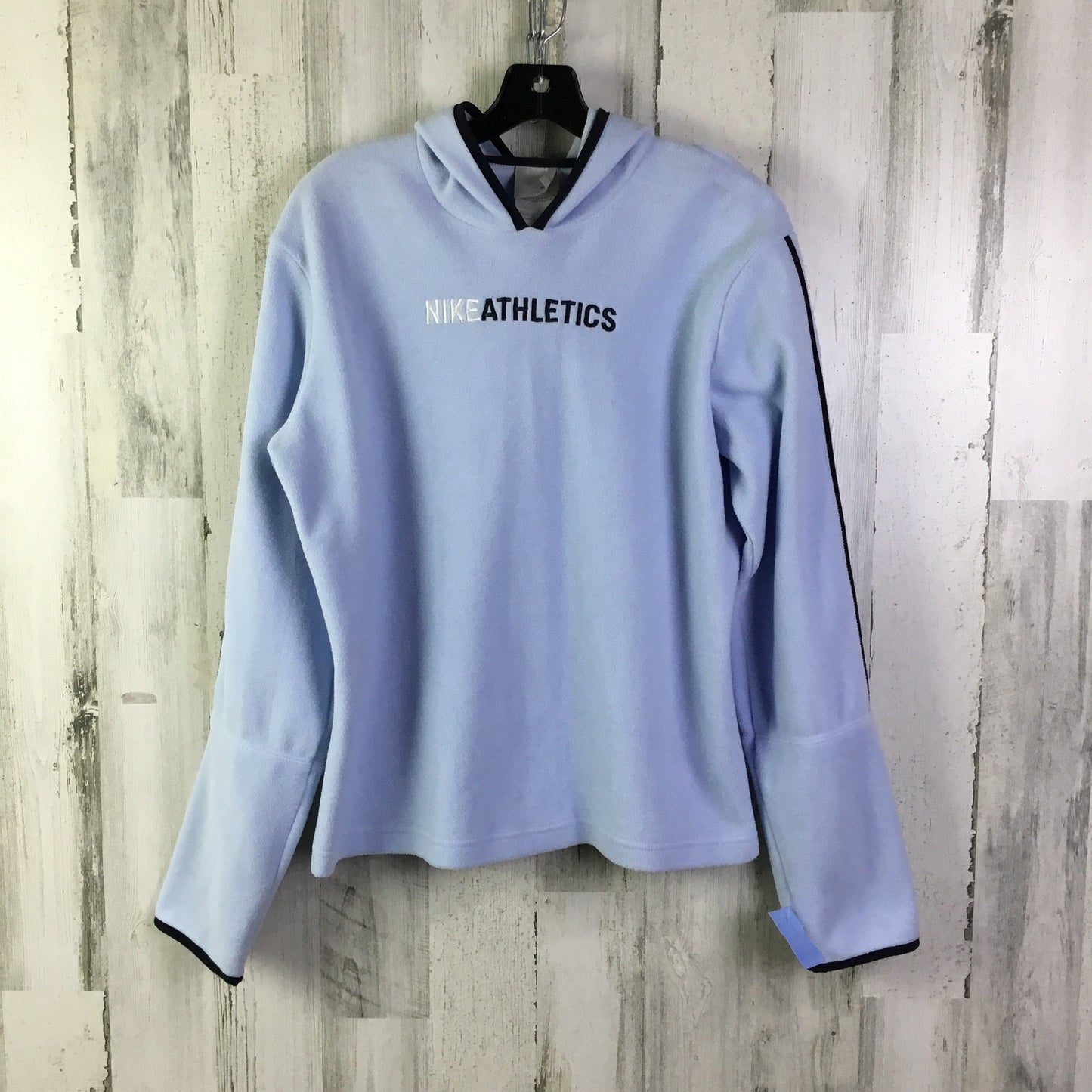 Athletic Top Long Sleeve Hoodie By Nike Apparel In Blue, Size: Xl