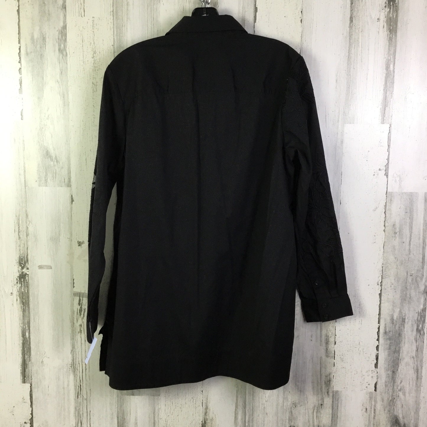 Blouse Long Sleeve By Chicos In Black, Size: Xl