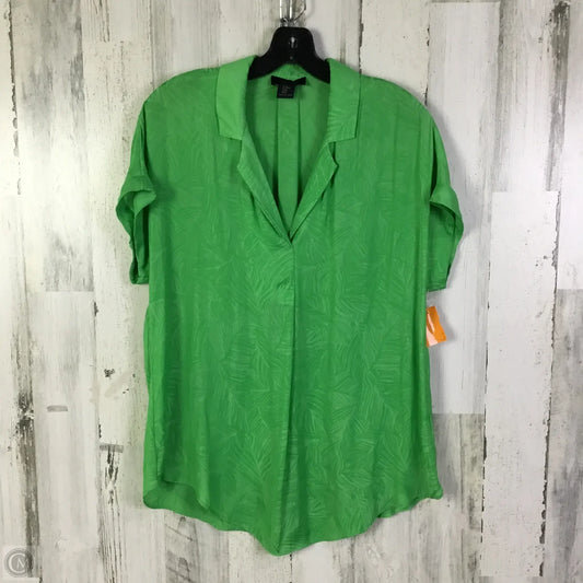 Blouse Short Sleeve By Rachel Roy In Green, Size: M