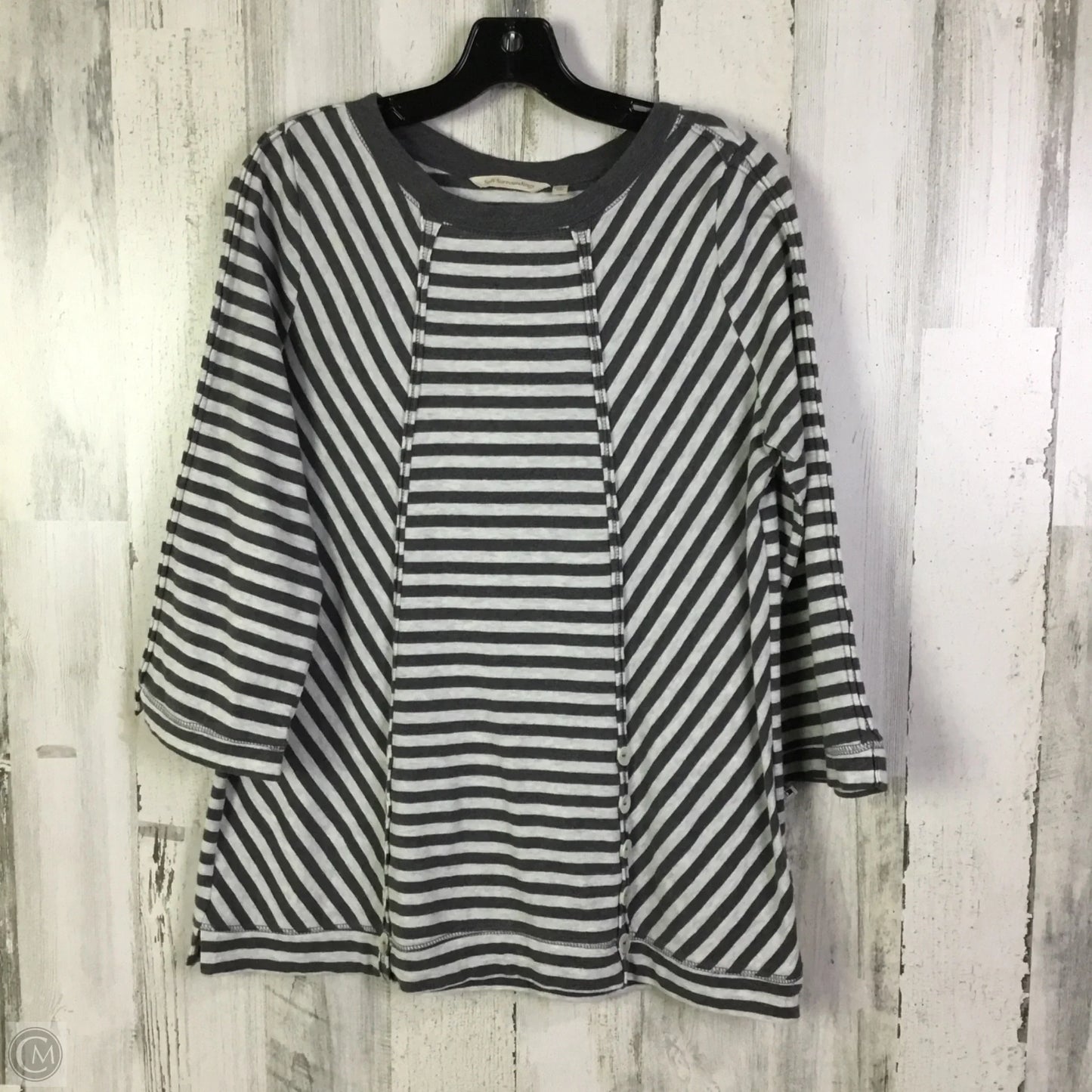 Top Long Sleeve By Soft Surroundings In Grey, Size: Sp