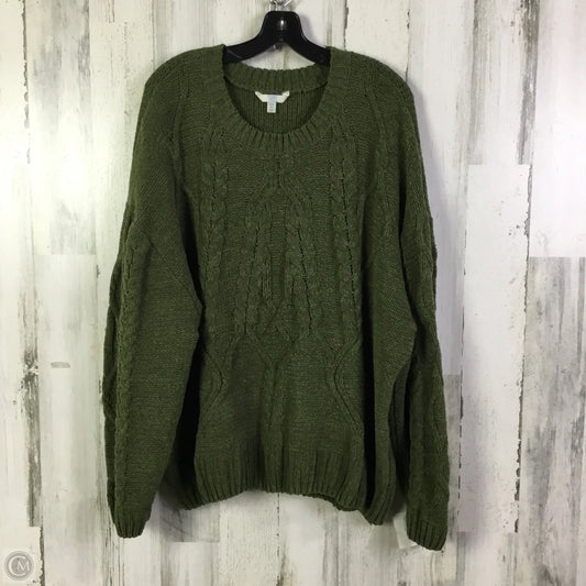Sweater By Time And Tru In Green, Size: 3x