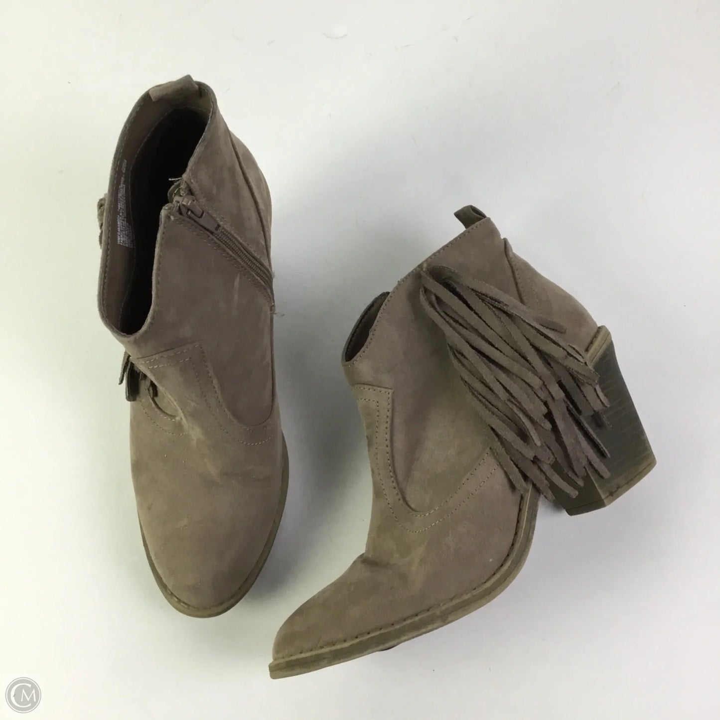 Boots Ankle Heels By Faded Glory In Tan, Size: 11