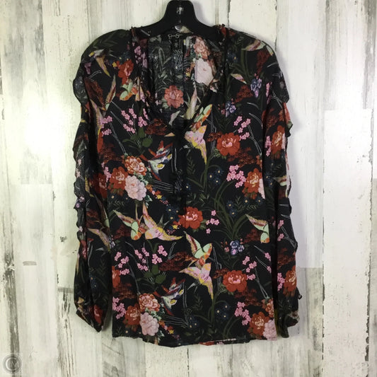 Top Long Sleeve By Jessica Simpson In Navy, Size: S