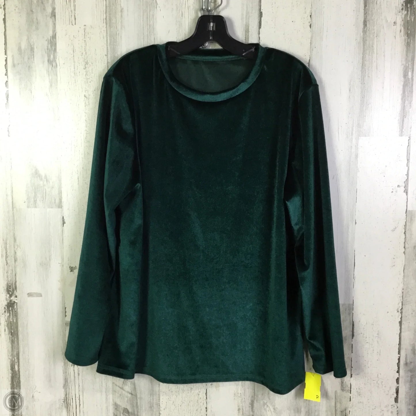 Top Long Sleeve By Clothes Mentor In Green, Size: 1x