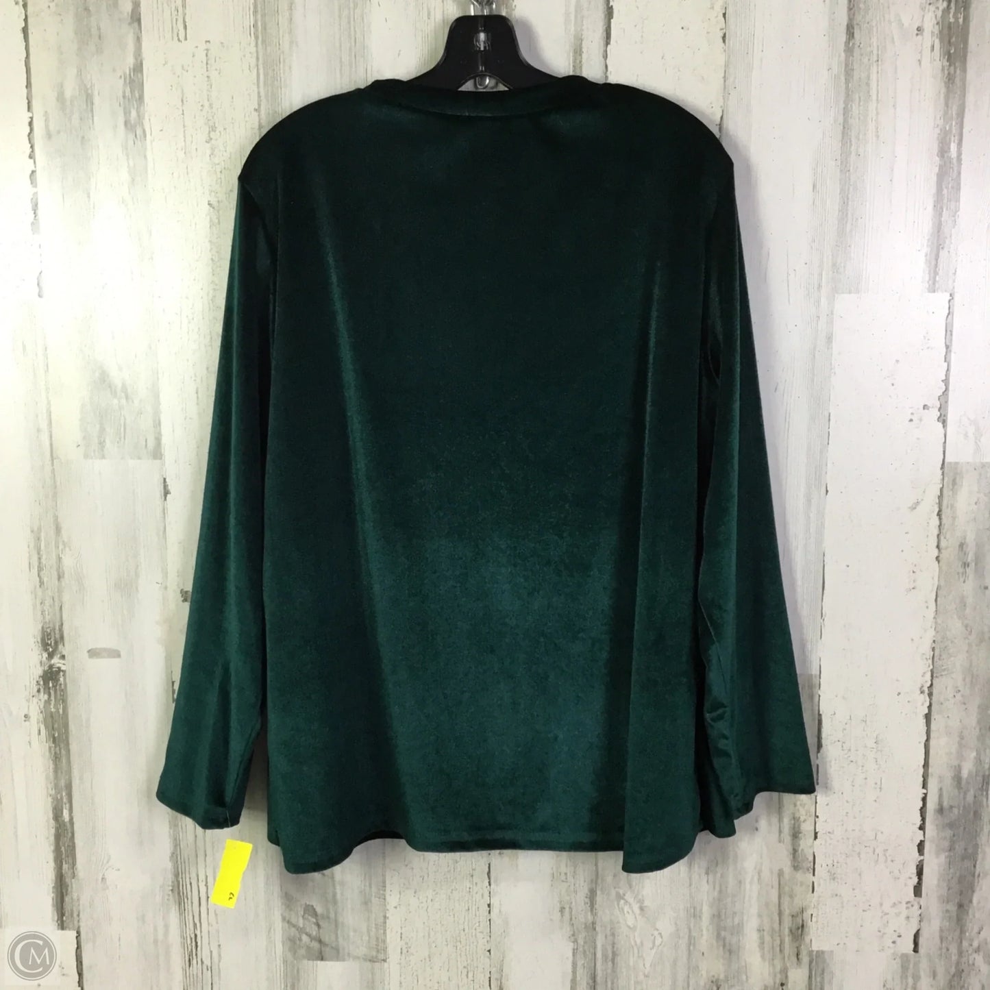 Top Long Sleeve By Clothes Mentor In Green, Size: 1x