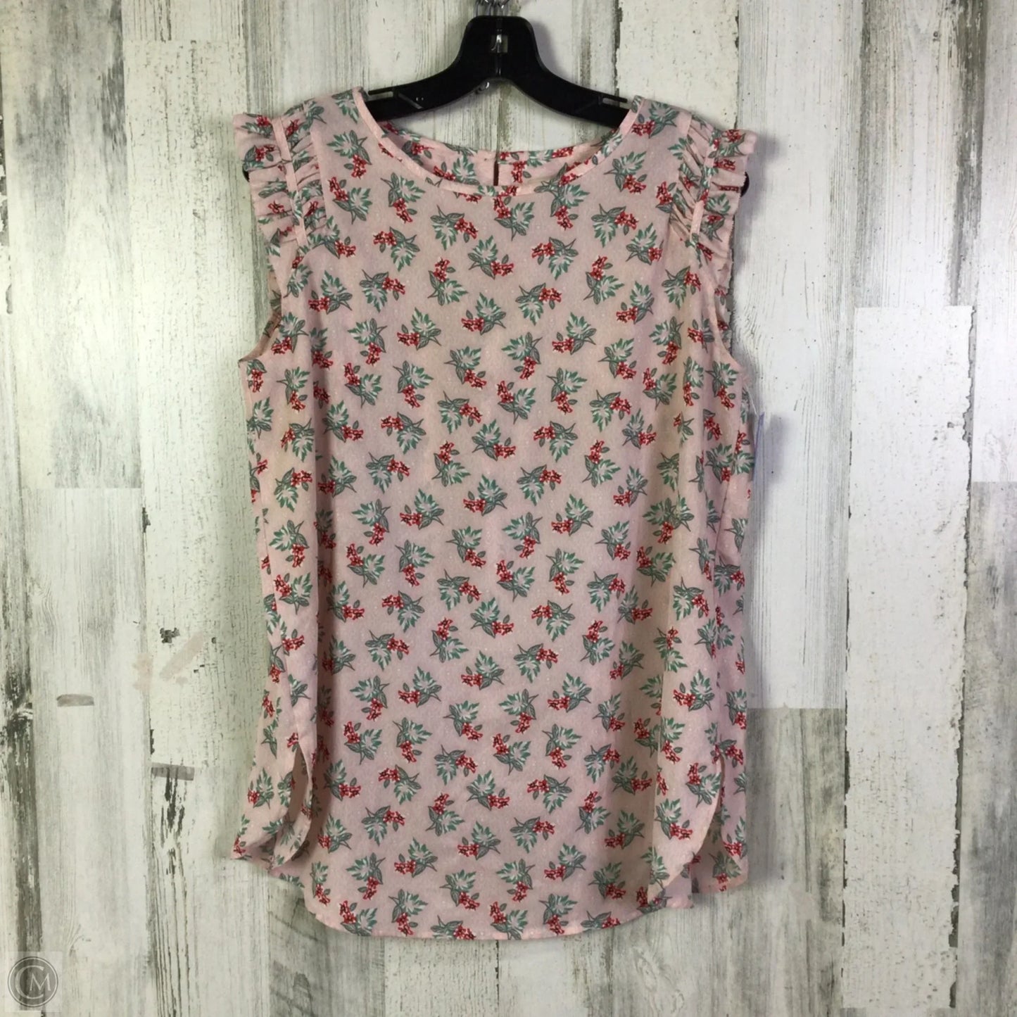 Top Sleeveless By Loft In Pink, Size: S