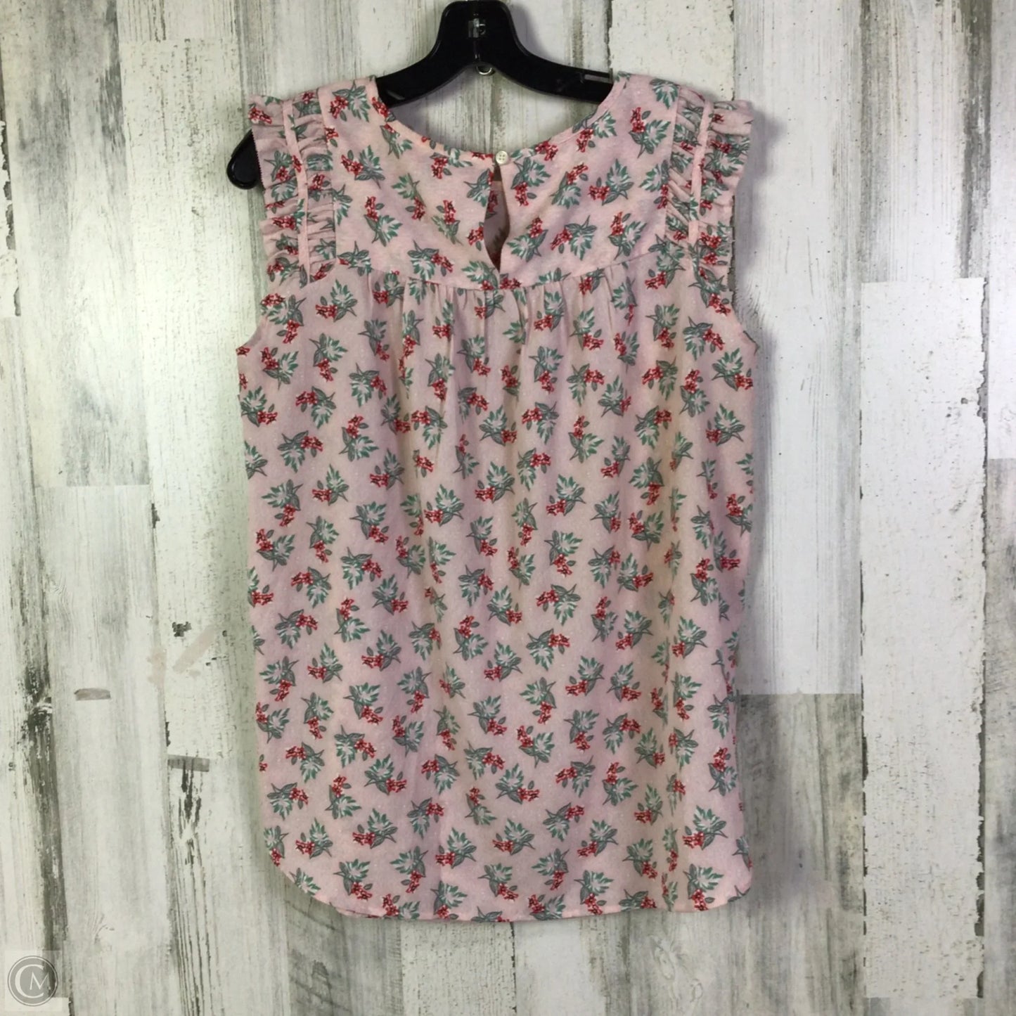 Top Sleeveless By Loft In Pink, Size: S