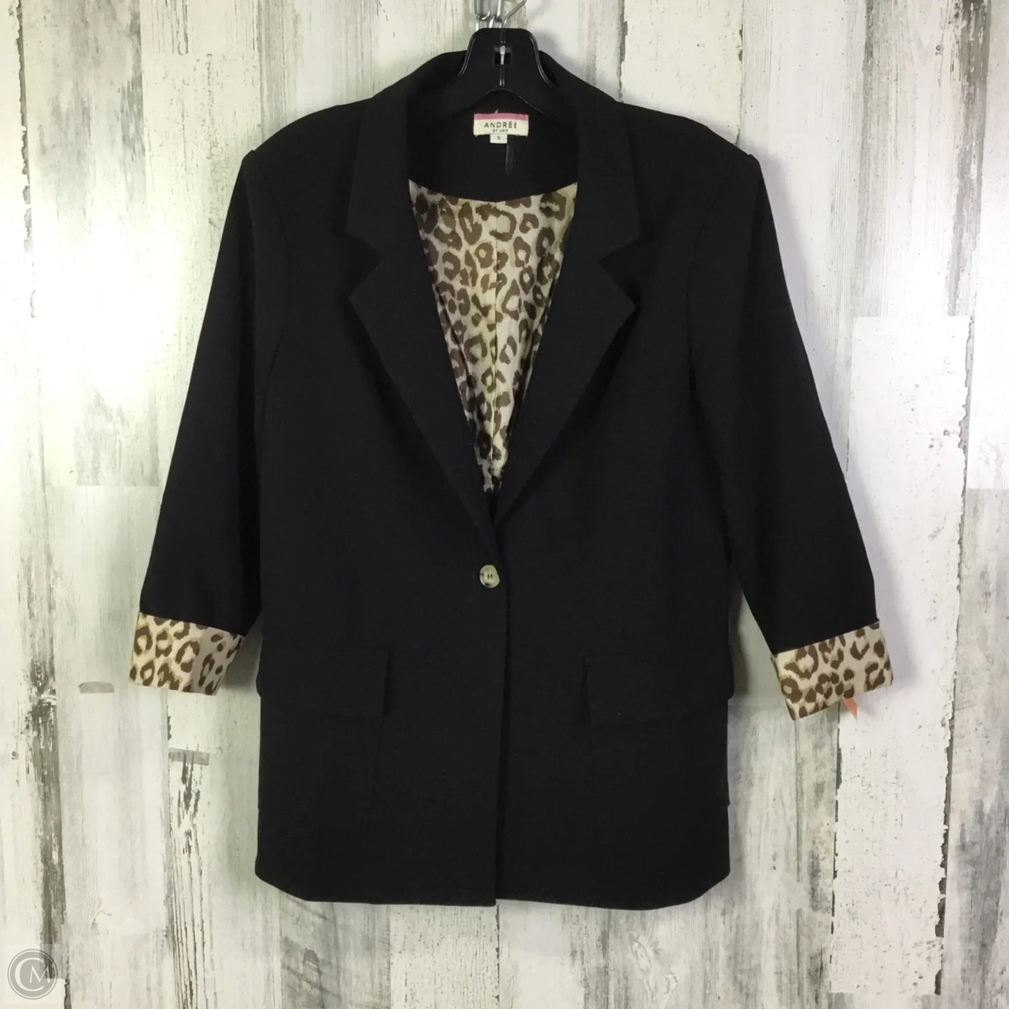 Blazer By Andree By Unit In Black, Size: S