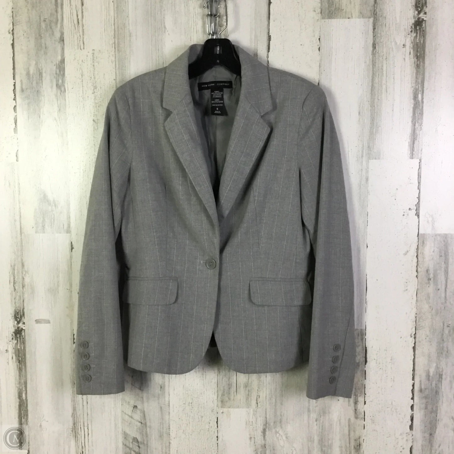 Blazer By New York And Co In Grey, Size: S