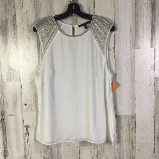 Blouse Sleeveless By White House Black Market In White, Size: L