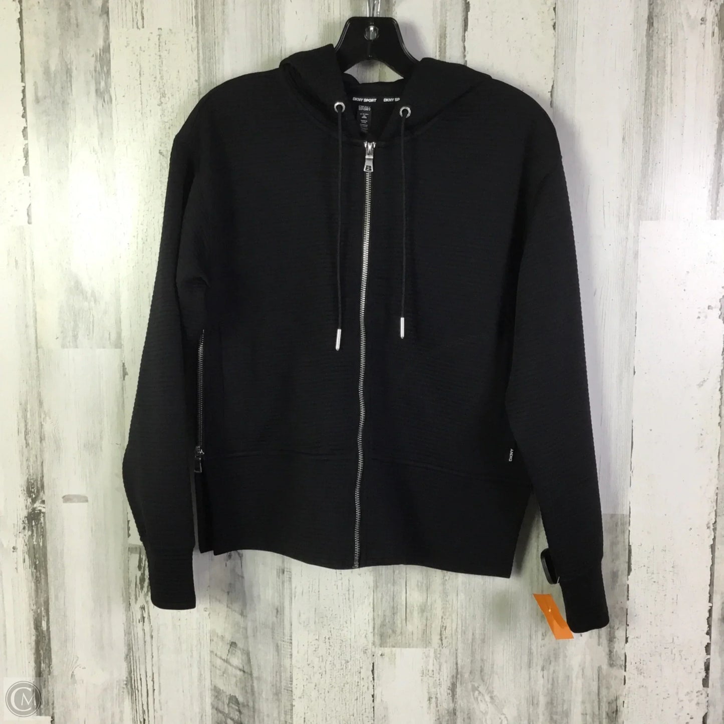 Athletic Jacket By Dkny In Black, Size: Xs