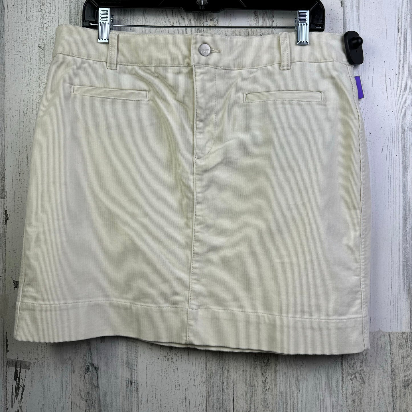White Skirt Mini & Short Loft, Size 12