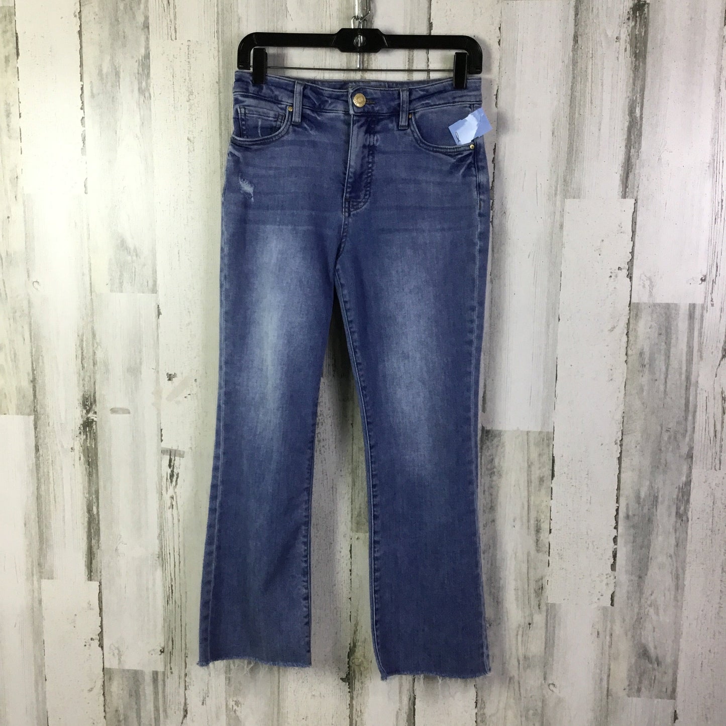 Jeans Flared By Kut In Blue Denim, Size: 0