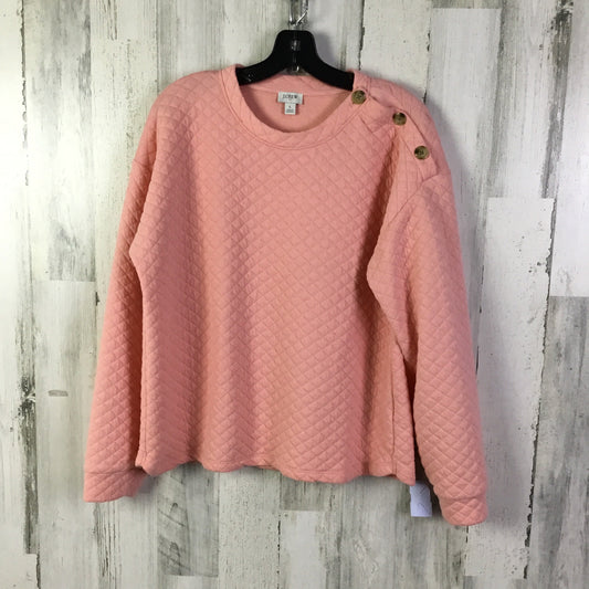 Sweatshirt Crewneck By J. Crew In Pink, Size: L