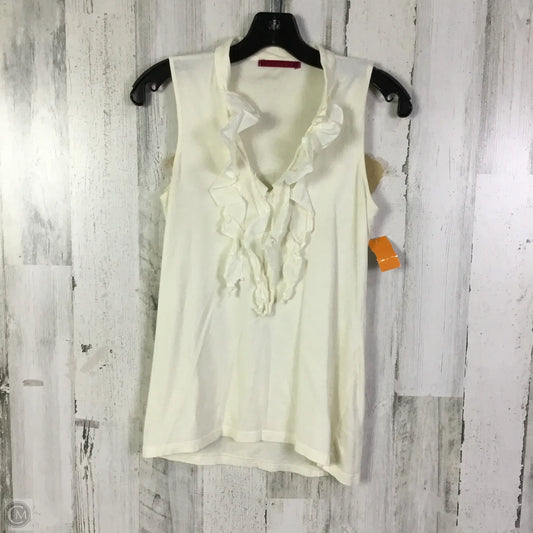 Top Sleeveless By Velvet In Cream, Size: Xs