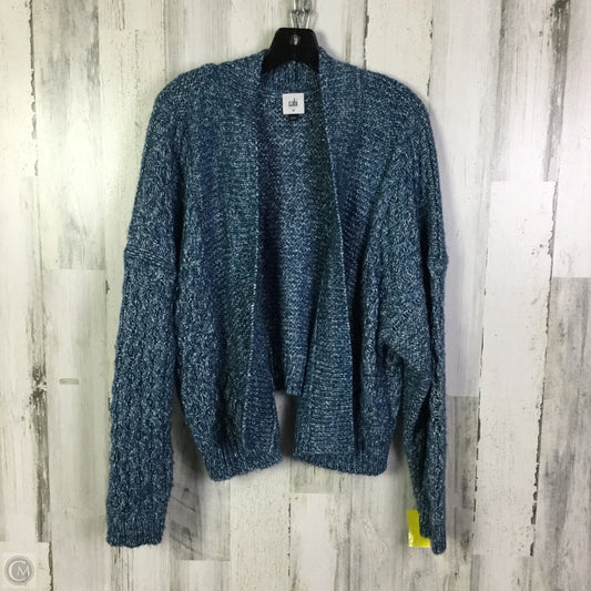 Sweater Cardigan By Cabi In Blue, Size: M