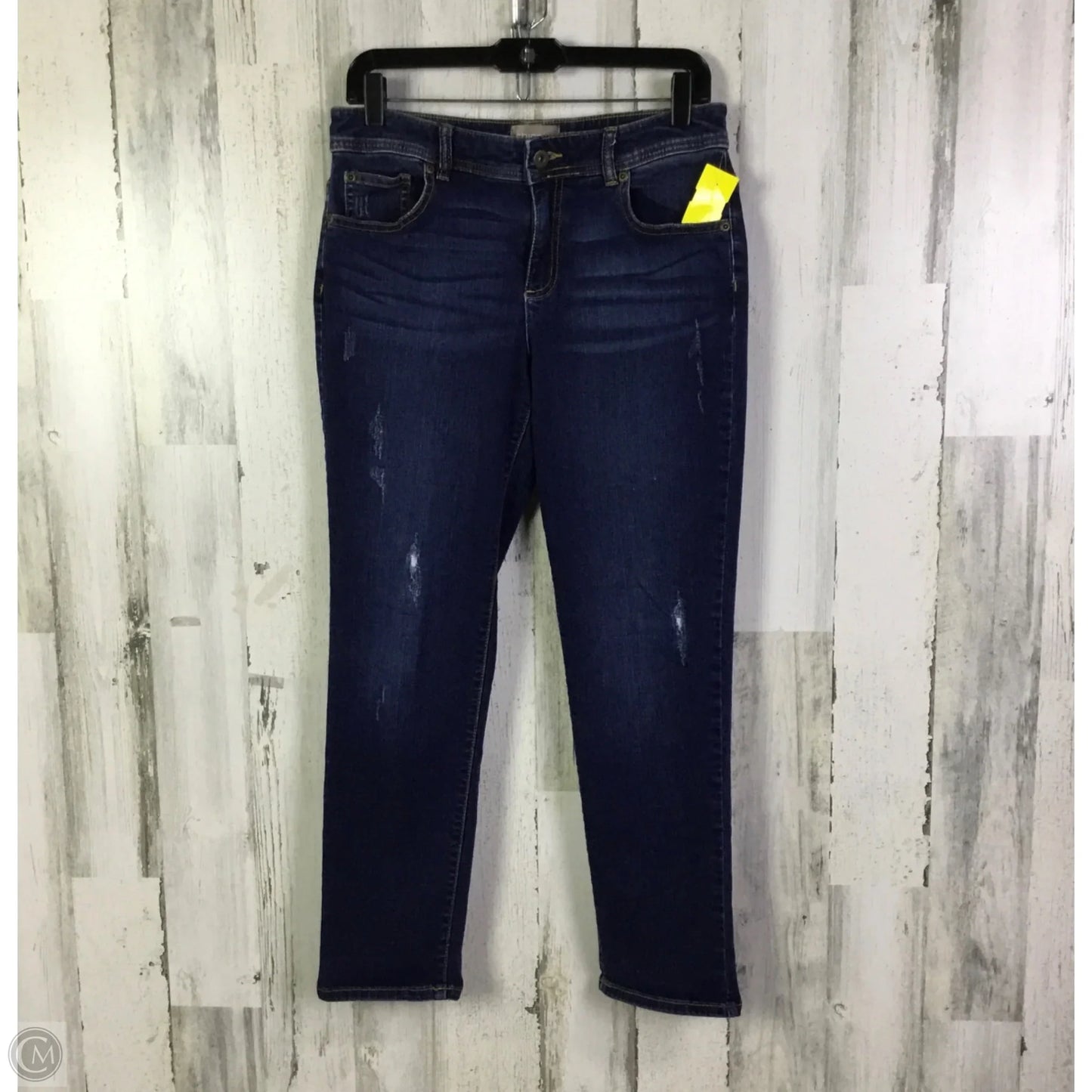 Jeans Skinny By Chicos In Blue Denim, Size: 4