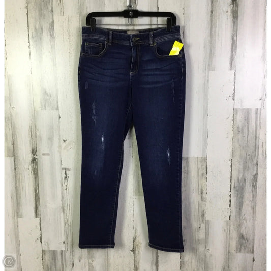 Jeans Skinny By Chicos In Blue Denim, Size: 4