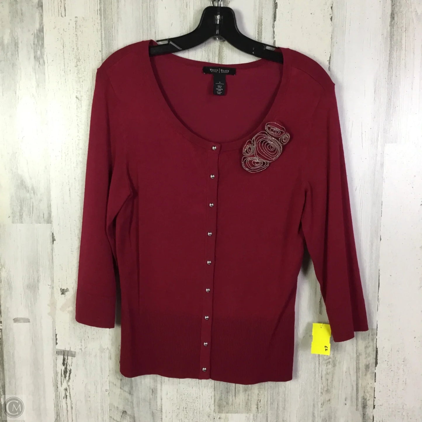 Cardigan By White House Black Market In Red, Size: S