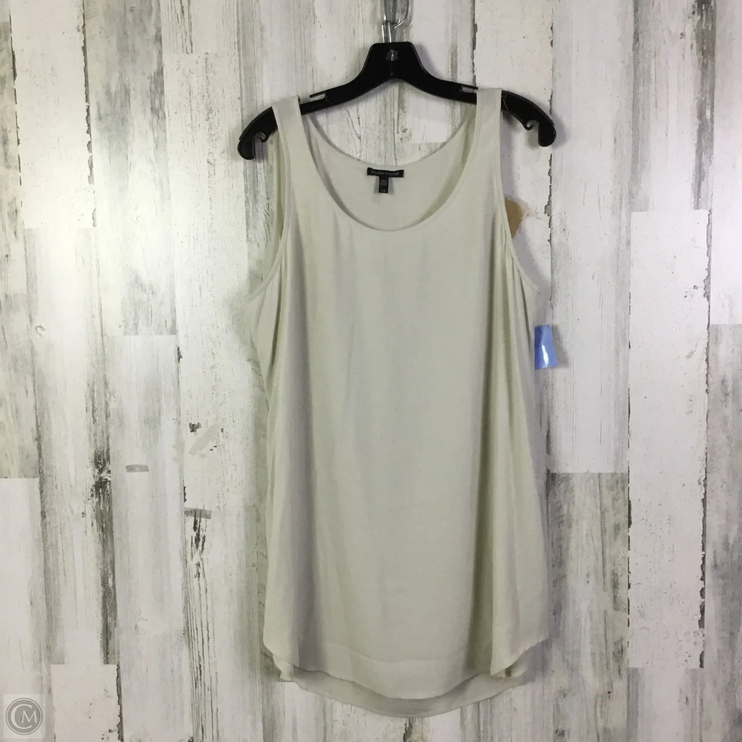 Top Sleeveless By Eileen Fisher In Cream, Size: L