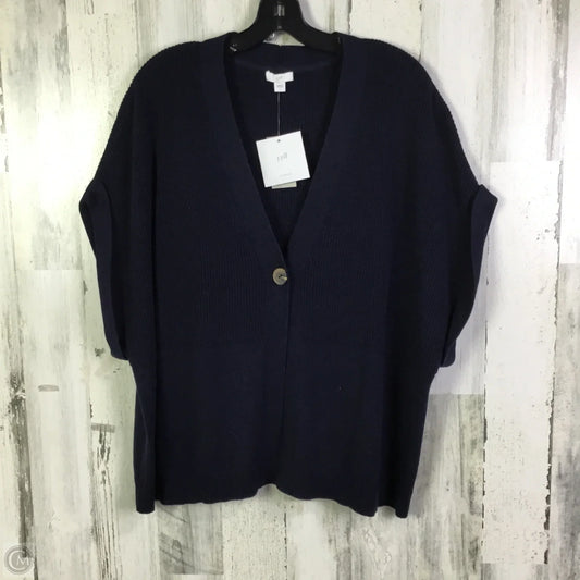 Vest Sweater By J. Jill In Navy, Size: L