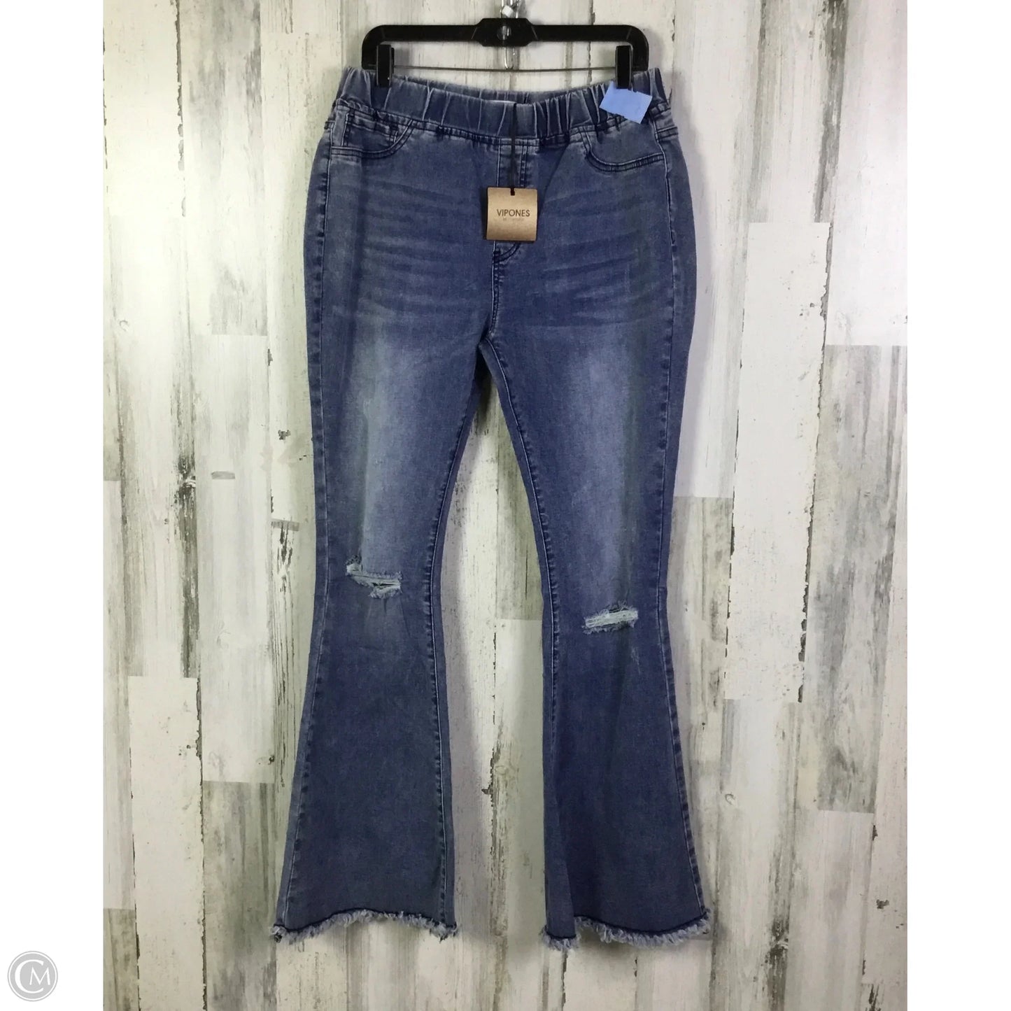 Jeans Flared By Clothes Mentor In Blue Denim, Size: 16