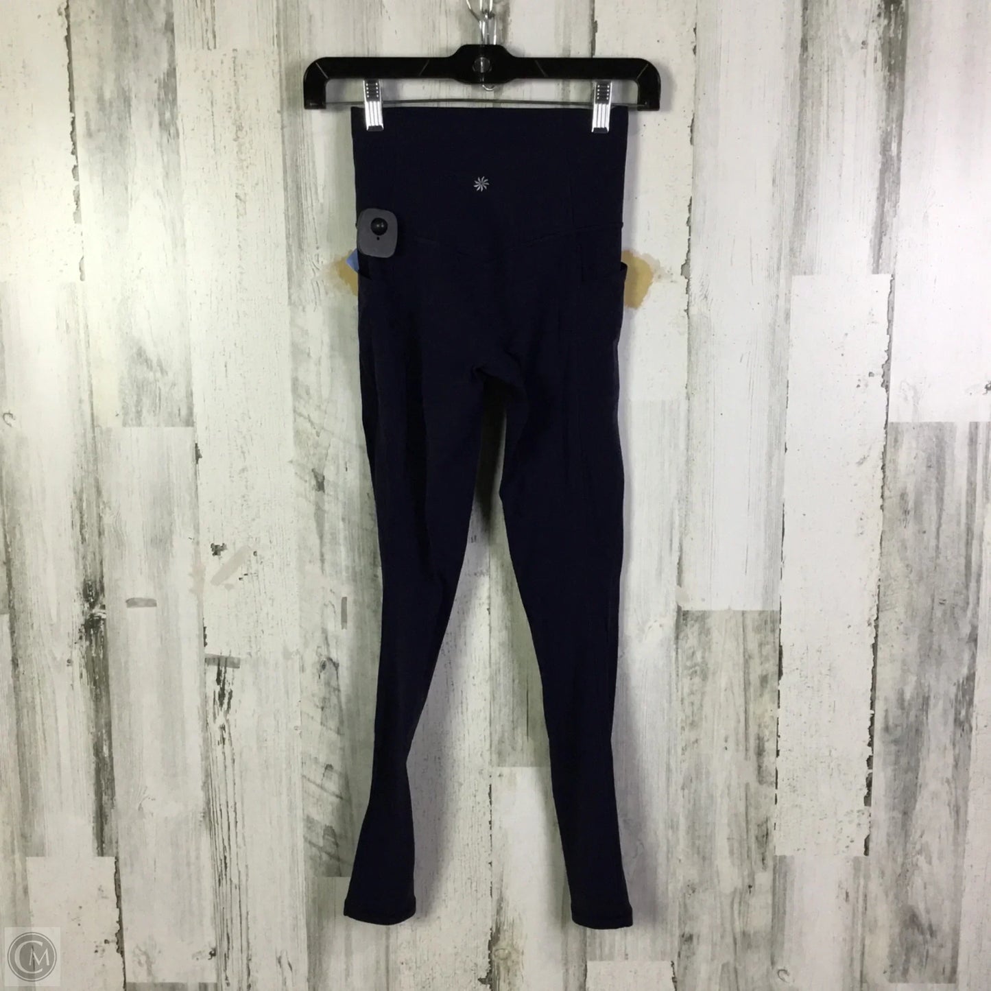 Athletic Leggings By Athleta In Navy, Size: Xxs